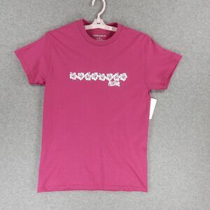 Aloha Hibiscus Womens TShirt Med Pink Hawaii Island Tropical Flower Kona Marlin